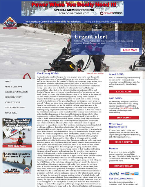 The Enemy Within - SnowTech Magazine, Spring, 2019 by Kevin Beilke, Editor
