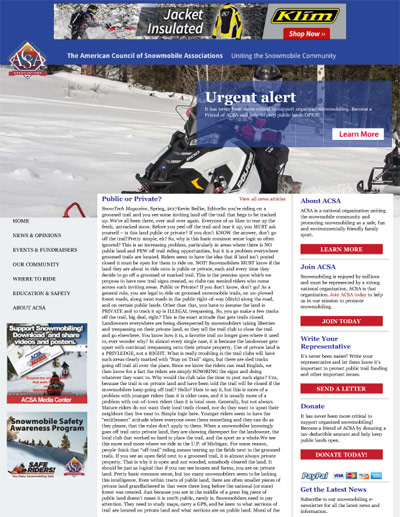 Public or Private? - SnowTech Magazine, Spring, 2017 by Kevin Beilke, Editor